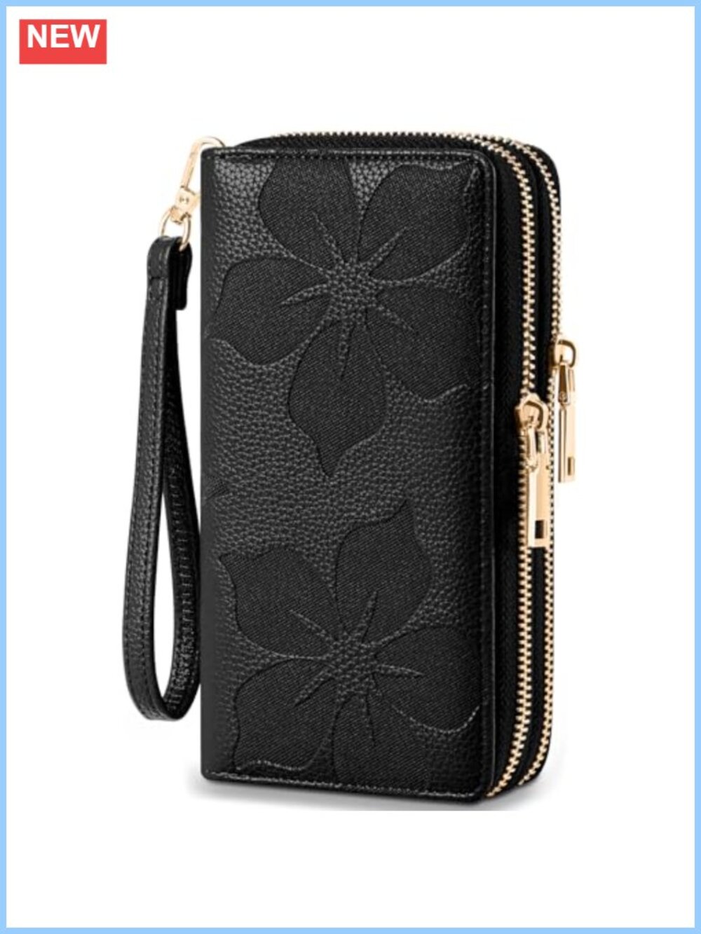 Espera Women's Leather Wallet Wristlet Large Capacity RFID Card Holder Clutch